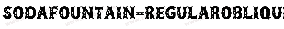 SodaFountain-RegularOblique字体转换