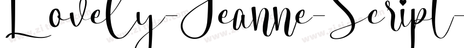 Lovely-Jeanne-Script字体转换
