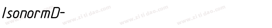 IsonormD字体转换