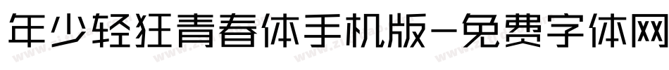 年少轻狂青春体手机版字体转换