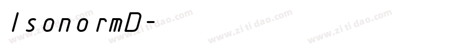 IsonormD字体转换