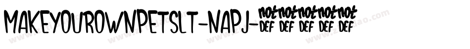 MakeYourOwnPetsLt-nApJ字体转换
