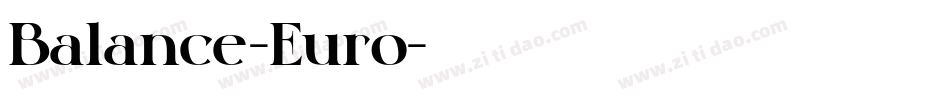 Balance-Euro字体转换