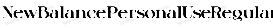 NewBalancePersonalUseRegular-mE6v字体转换