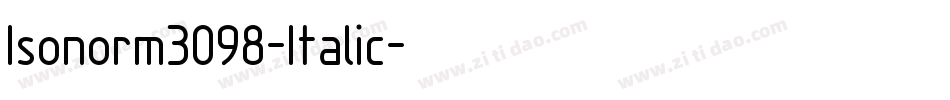 Isonorm3098-Italic字体转换