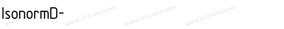 IsonormD字体转换