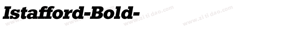 Istafford-Bold字体转换