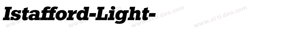 Istafford-Light字体转换