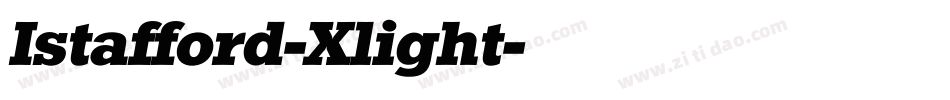 Istafford-Xlight字体转换