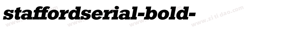 staffordserial-bold字体转换