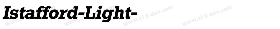 Istafford-Light字体转换