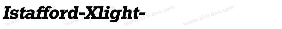 Istafford-Xlight字体转换