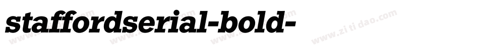staffordserial-bold字体转换