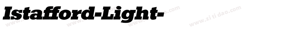 Istafford-Light字体转换