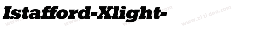 Istafford-Xlight字体转换