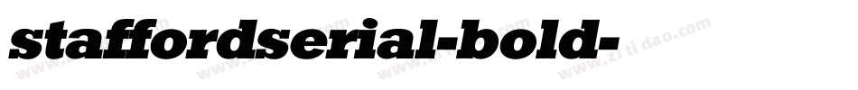 staffordserial-bold字体转换