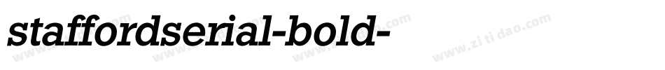 staffordserial-bold字体转换
