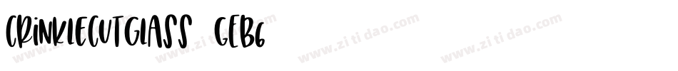 CrinkleCutGlass-gEB6字体转换