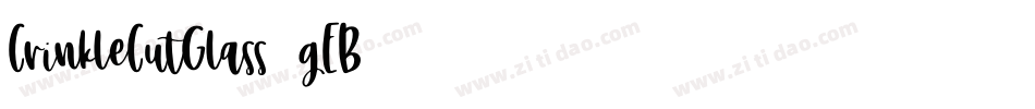 CrinkleCutGlass-gEB6字体转换
