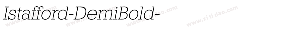 Istafford-DemiBold字体转换