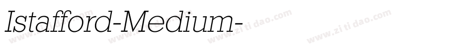 Istafford-Medium字体转换