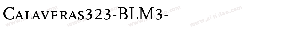 Calaveras323-BLM3字体转换