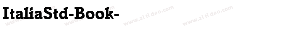 ItaliaStd-Book字体转换
