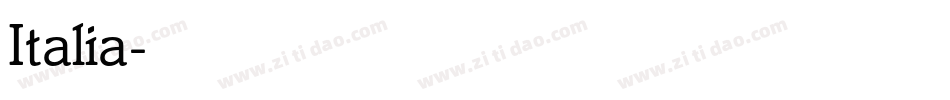 Italia字体转换