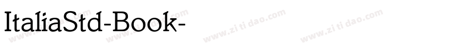 ItaliaStd-Book字体转换