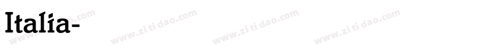 Italia字体转换