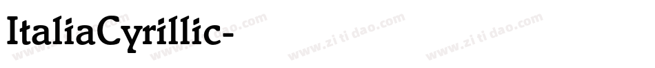 ItaliaCyrillic字体转换