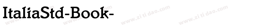 ItaliaStd-Book字体转换