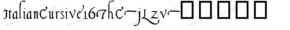 ItalianCursive16ThC-jLzv字体转换