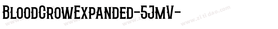 BloodCrowExpanded-5JmV字体转换