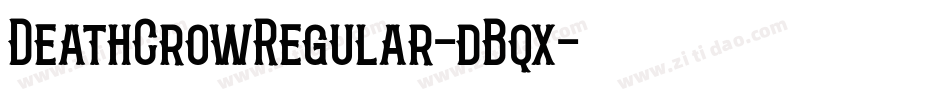 DeathCrowRegular-dBqx字体转换