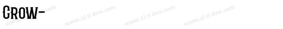 Crow字体转换