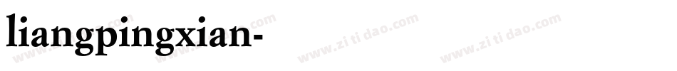liangpingxian字体转换