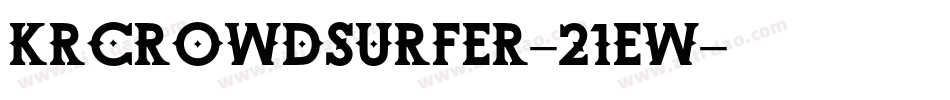 KrCrowdSurfer-21eW字体转换