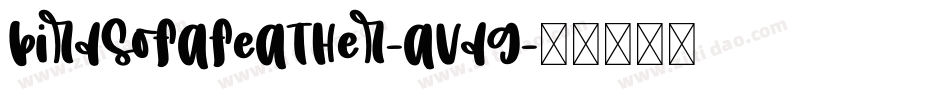 BirdsOfAFeather-avDg字体转换