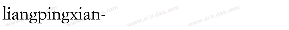 liangpingxian字体转换