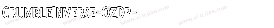 CrumbleInverse-OzDp字体转换