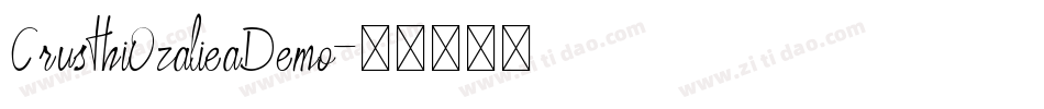 CrusthiOzalieaDemo字体转换