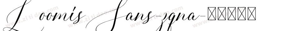 LoomisSans-zqna字体转换