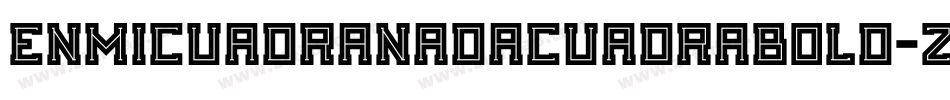 EnMiCuadraNadaCuadraBold-ZweB字体转换