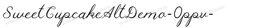SweetCupcakeAltDemo-0ppv字体转换