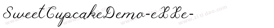 SweetCupcakeDemo-eXXe字体转换