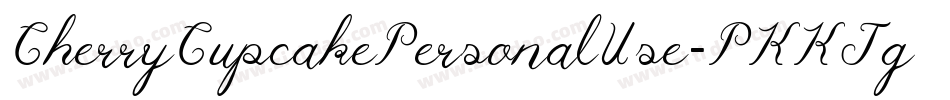 CherryCupcakePersonalUse-PKKJg字体转换