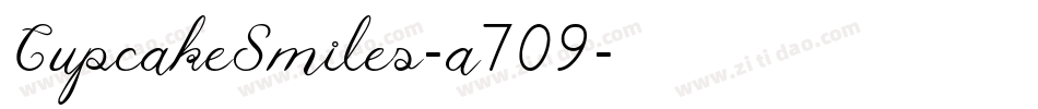 CupcakeSmiles-a709字体转换