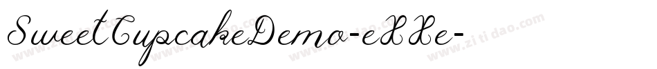 SweetCupcakeDemo-eXXe字体转换