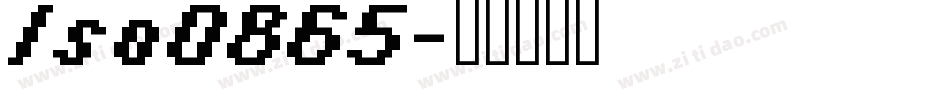 Iso0865字体转换